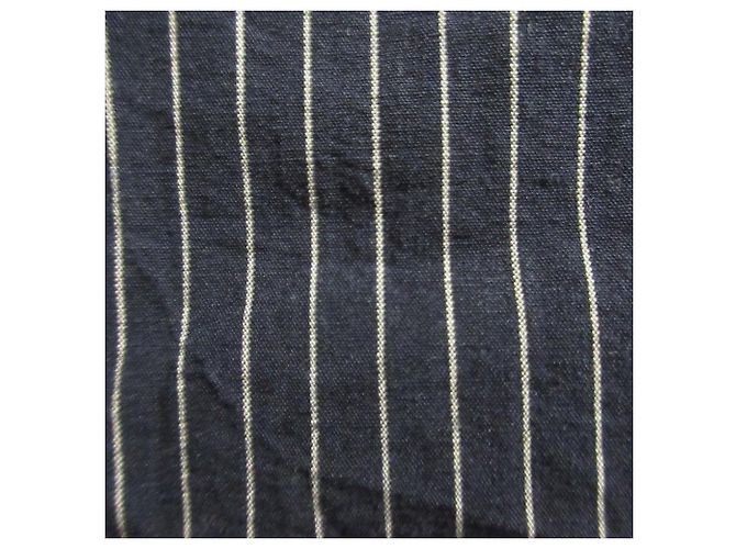 Autre Marque Falda de algodón y lino a rayas MHL. MARGARET HOWELL Azul - vista 4