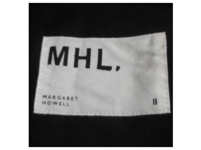 Autre Marque Falda de algodón y lino a rayas MHL. MARGARET HOWELL Azul - vista 5