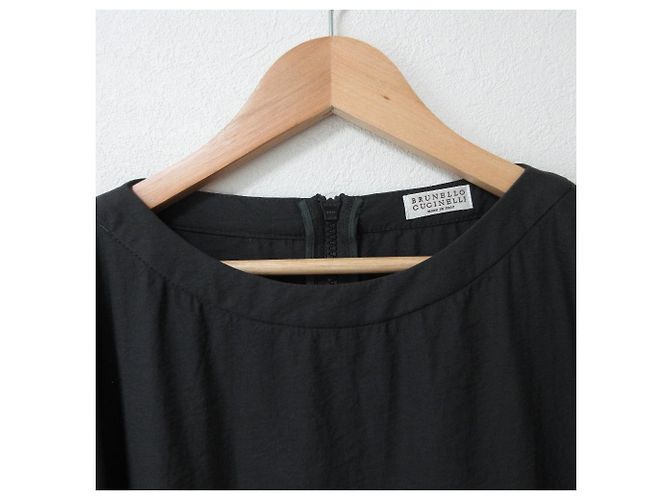 Autre Marque Monile Kleid Brunello Cucinelli Grau Anthrazitgrau - Ansicht 3