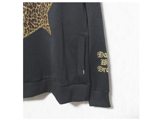 Autre Marque Pull en jersey Dance With Dragon Noir - vue 3