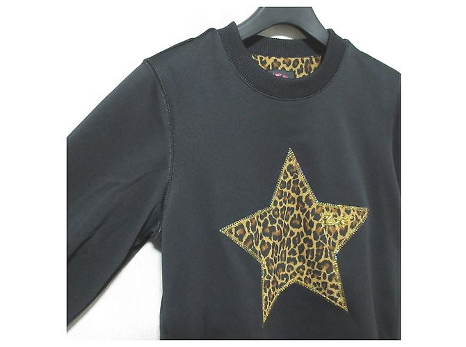Autre Marque Pull en jersey Dance With Dragon Noir - vue 4