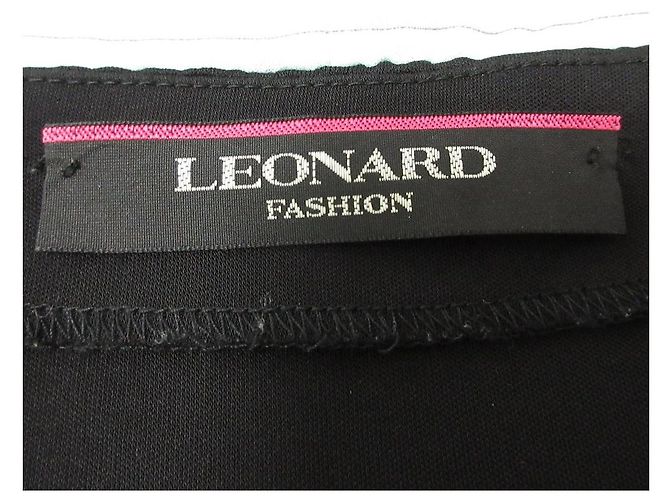 Autre Marque LEONARD Kleid mit Blumenmuster Schwarz - Ansicht 6