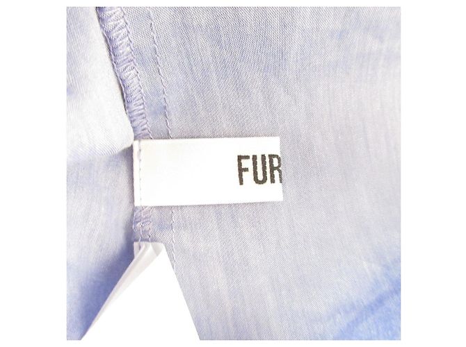 Autre Marque Vestido Mini de Algodón con Bordado de Cinta FURFUR Azul Azul claro - vista 5
