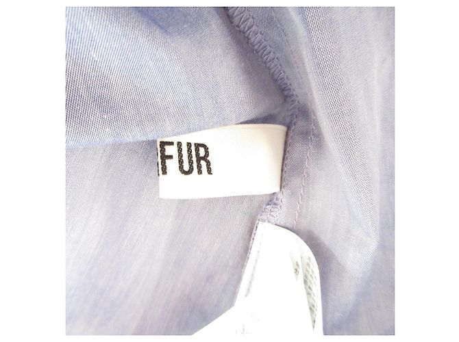 Autre Marque Vestido Mini de Algodón con Bordado de Cinta FURFUR Azul Azul claro - vista 6