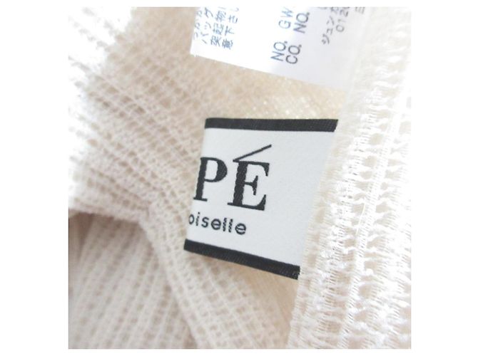 Autre Marque Plisierter Top mit Kordeldetails Beige - Ansicht 6