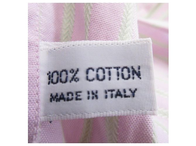 Autre Marque Camicia a Righe a Maniche Lunghe Barba Rosa Verde - vista 14