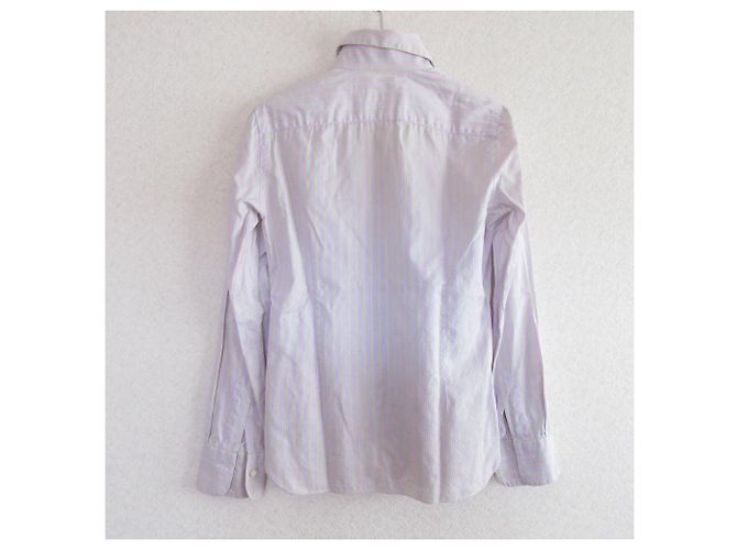 Autre Marque Camicia a Righe a Maniche Lunghe Barba Rosa Verde - vista 2