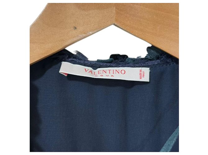 Vestido 100% Seda Valentino Azul Azul marino - vista 6