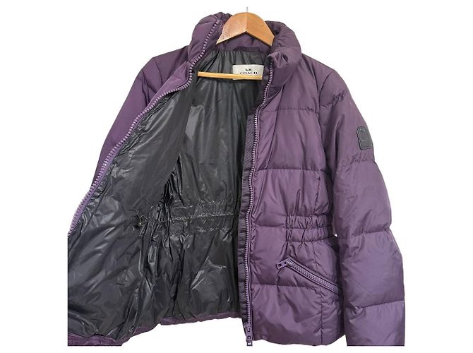 Chaqueta de Nylon Coach Púrpura - vista 3