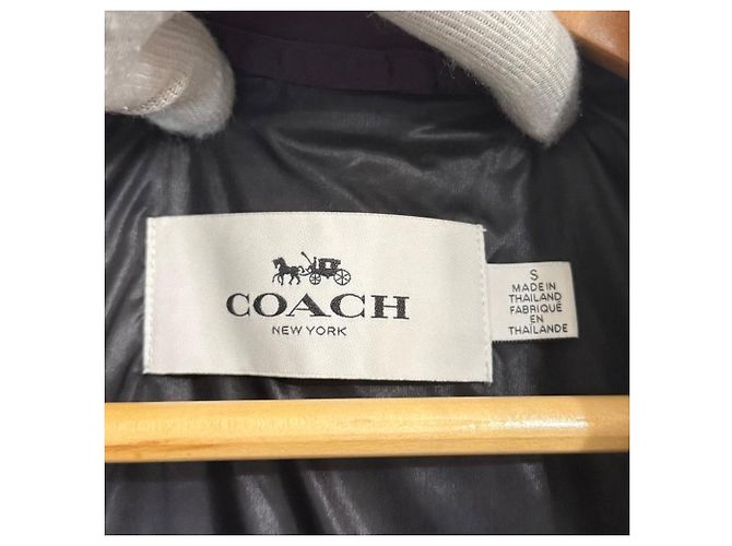 Chaqueta de Nylon Coach Púrpura - vista 5