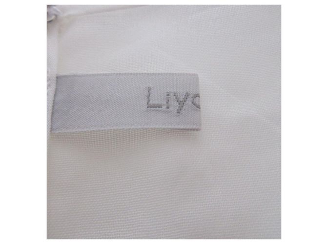 Autre Marque Blusa de manga acampanada de organdí de algodón Liyoca Blanco - vista 6