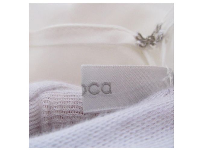 Autre Marque Blusa de manga acampanada de organdí de algodón Liyoca Blanco - vista 7
