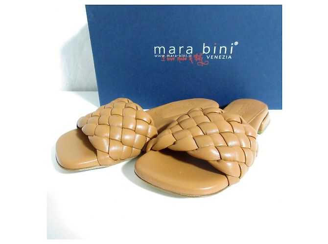 Autre Marque Mara Bini Leder-Mule Braun - Ansicht 9
