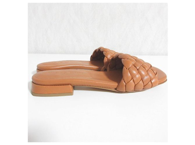 Autre Marque Mule in pelle Mara Bini Marrone Bronzo - vista 3
