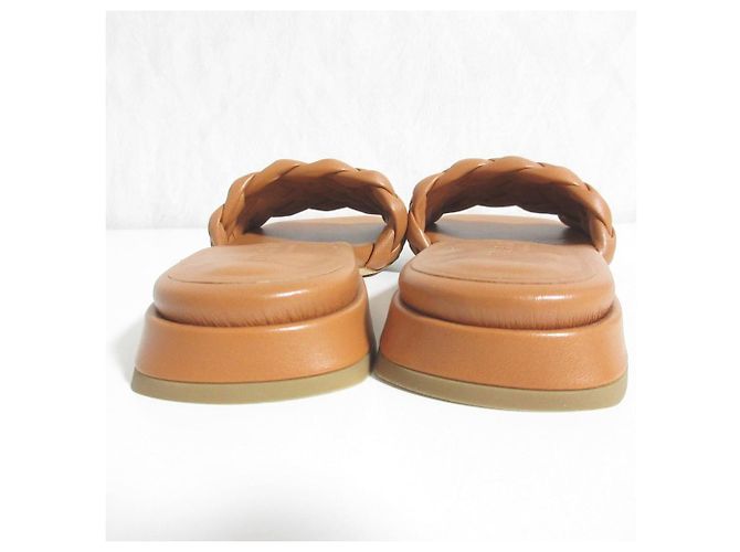 Autre Marque Mule in pelle Mara Bini Marrone Bronzo - vista 4