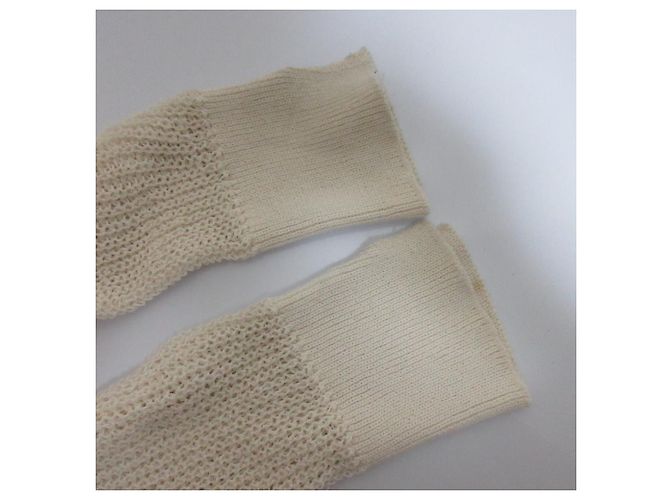 Autre Marque Gima Strickpullover mit Bootsausschnitt Liesse Weiß - Ansicht 11