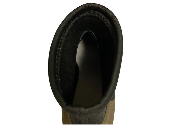 Autre Marque Spitzzehen-Stiefeletten Nouer Grün Khaki - Ansicht 7