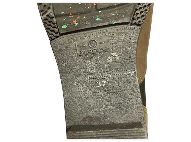 Autre Marque Spitzzehen-Stiefeletten Nouer Grün Khaki - Ansicht 9