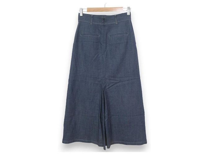 Autre Marque Gonna lunga in chambray ANAYI Blu - Ansicht 2