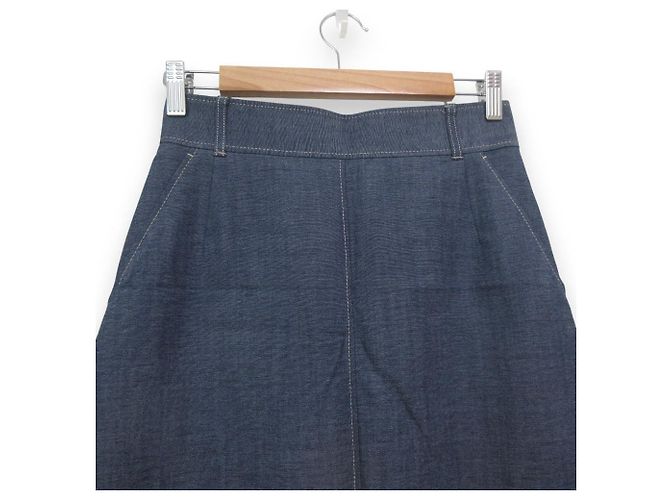 Autre Marque Gonna lunga in chambray ANAYI Blu - Ansicht 3