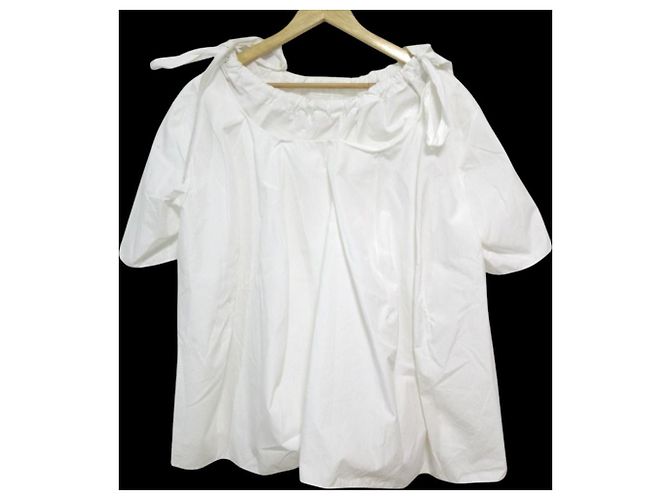 Top de manga corta con cinta Marni Blanco - vista 2