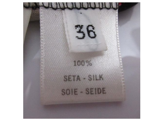 Autre Marque Vestido de seda LEONARD PARIS Negro Roja Beige Verde Púrpura - vista 11