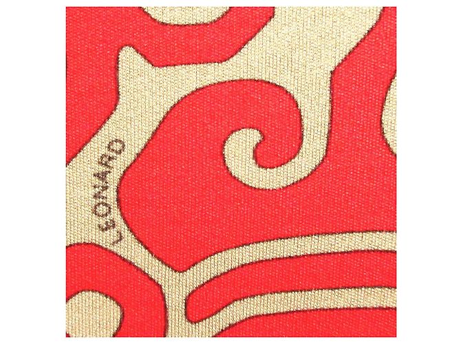 Autre Marque Vestido de seda LEONARD PARIS Negro Roja Beige Verde Púrpura - vista 3