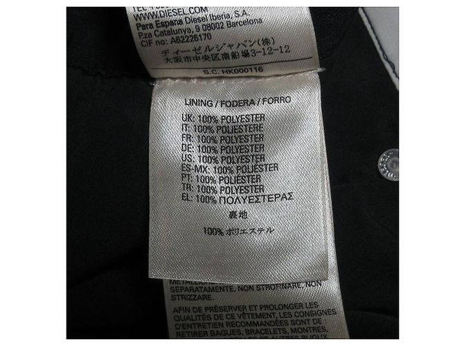 Autre Marque Pantaloni cropped a vita alta DIESEL Grigio - vista 10