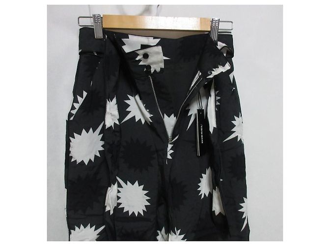 Autre Marque Pantaloni cropped a vita alta DIESEL Grigio - vista 4