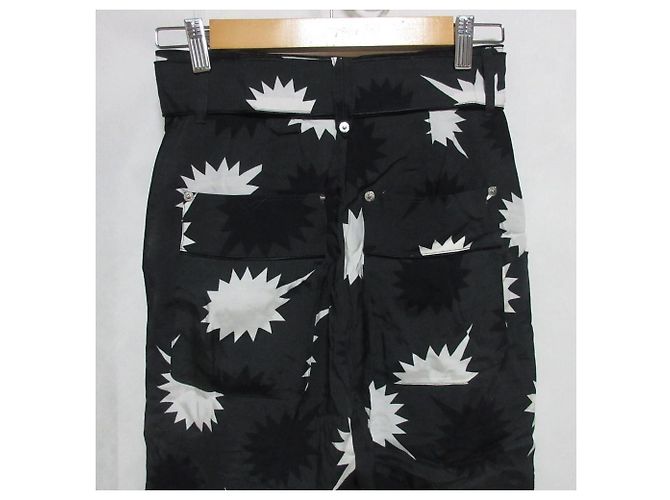 Autre Marque Pantaloni cropped a vita alta DIESEL Grigio - vista 5