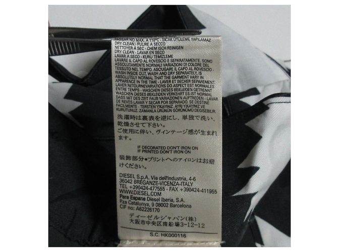 Autre Marque Pantaloni cropped a vita alta DIESEL Grigio - vista 9