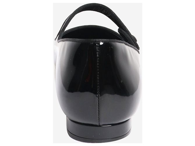 Manolo Blahnik Ballerine nere in vernice a punta - taglia EU 43 Nero - vista 4