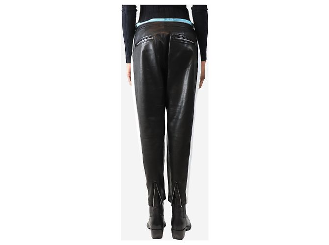 Rag & Bone Schwarze Lederhosen - Größe UK 6 - Ansicht 3