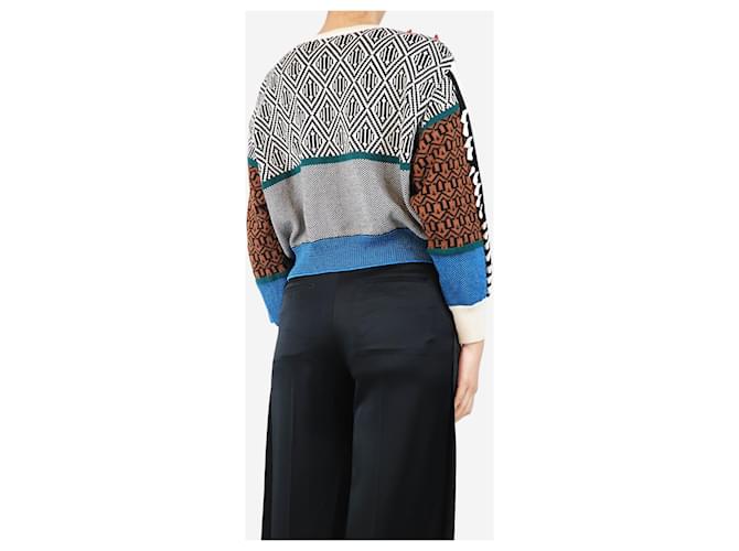 Toga Archives Abstrakter Strickpullover - Größe UK 8 Mehrfarben - Ansicht 2