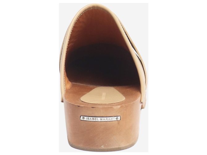 Isabel Marant Neutrale Wildleder-Clogs - Größe EU 39 (UK 6) - Ansicht 3