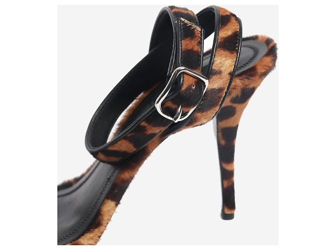 Alexander Wang Tacchi in pelliccia di vitello leopardato marrone - taglia EU 39 (UK 6) - view 3