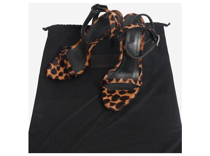 Alexander Wang Tacchi in pelliccia di vitello leopardato marrone - taglia EU 39 (UK 6) - view 7