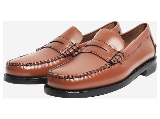 Sebago Mocassini in pelle tan - taglia EU 44 Marrone - vista 2