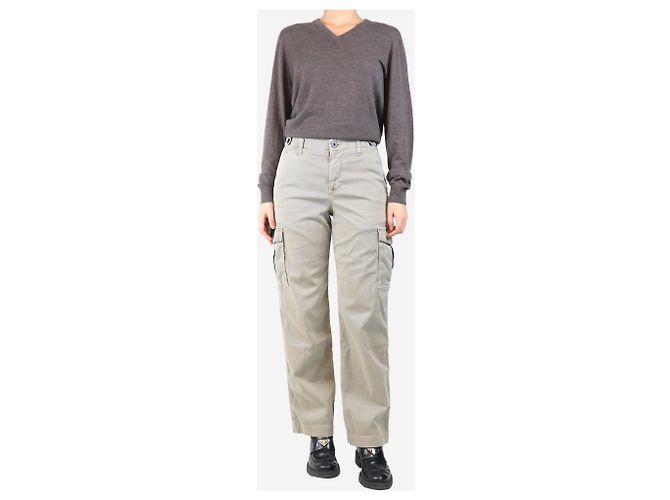 Autre Marque Pantalones cargo neutros - talla UK 8 - vista 2