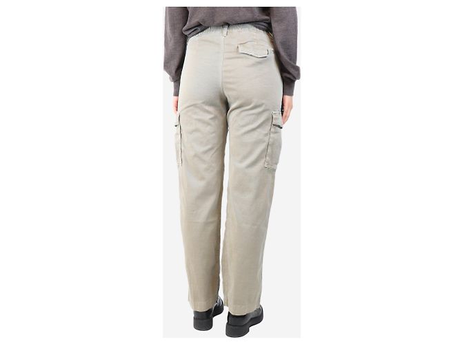 Autre Marque Pantalones cargo neutros - talla UK 8 - vista 3