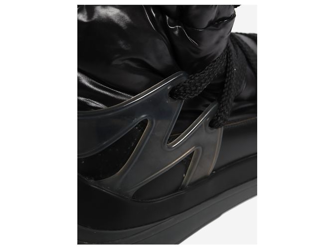 Moncler Schwarze Winterstiefel mit Schnürung - Größe EU 39 (UK 6) - Ansicht 4