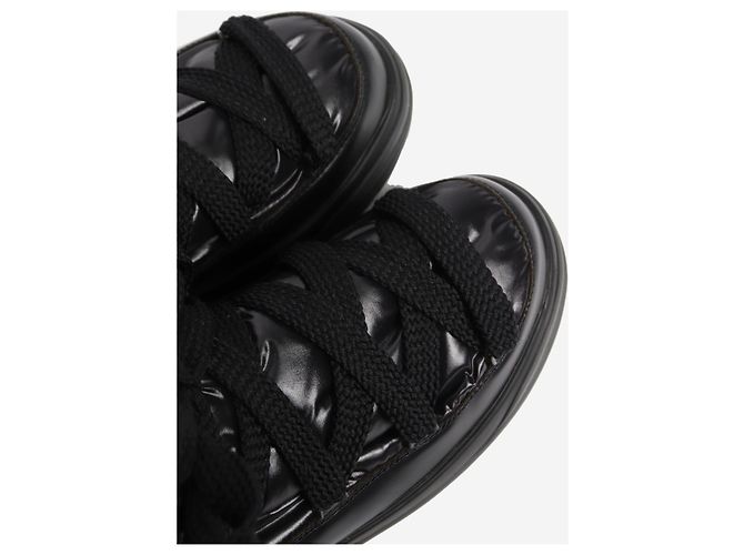 Moncler Schwarze Winterstiefel mit Schnürung - Größe EU 39 (UK 6) - Ansicht 5