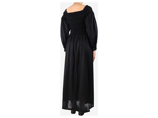 Max Mara Abito maxi nero arricciato - taglia UK 12 - vista 2