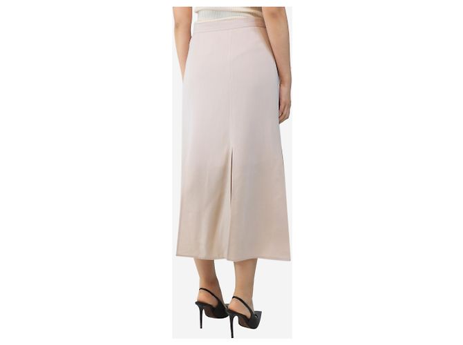 Max Mara Falda midi neutra - talla UK 14 - vista 3