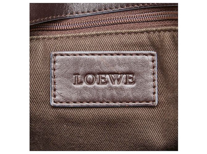 Borsa a tracolla Loewe Anagram Marrone Blu navy - vista 16