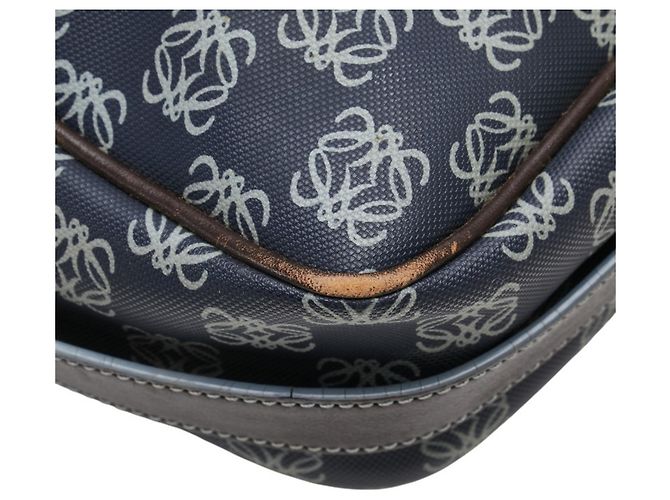 Borsa a tracolla Loewe Anagram Marrone Blu navy - vista 5
