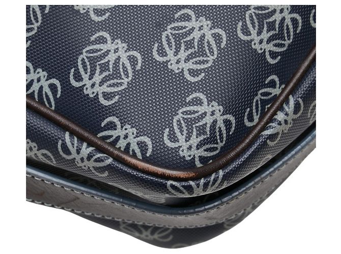 Borsa a tracolla Loewe Anagram Marrone Blu navy - vista 6