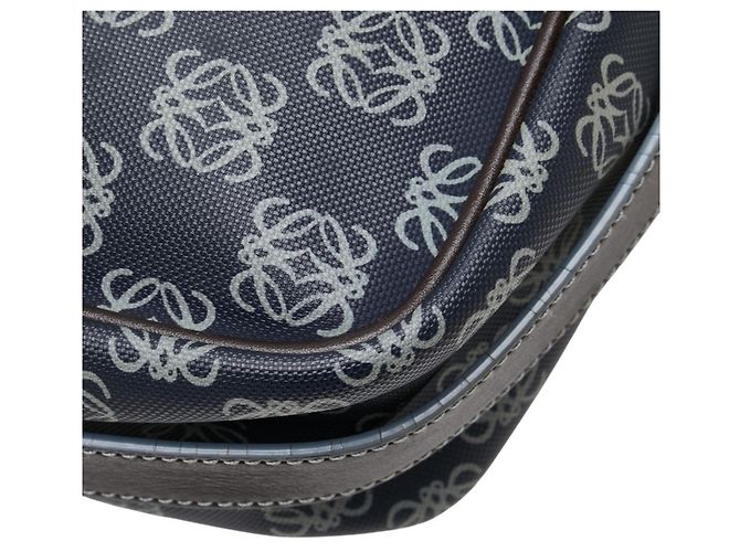 Borsa a tracolla Loewe Anagram Marrone Blu navy - vista 7