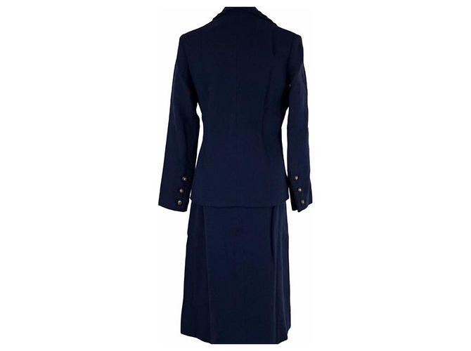 Completo gonna e giacca Chanel Blu scuro - vista 2