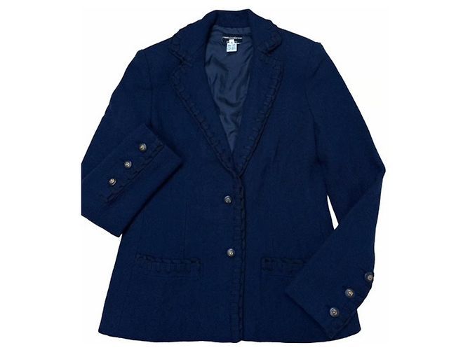 Completo gonna e giacca Chanel Blu scuro - vista 3